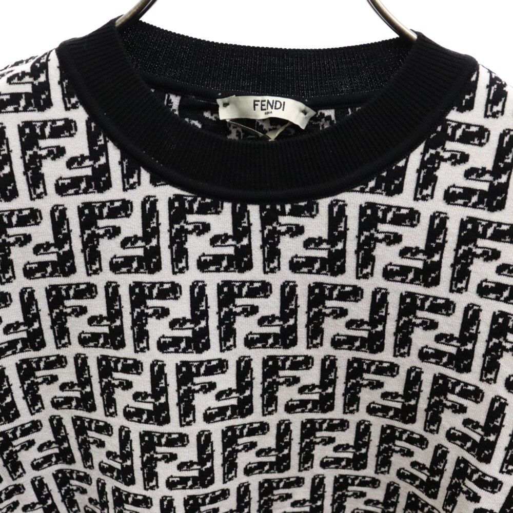 FENDI FFロゴ総柄ニットTシャツ FENDI FFロゴ総柄ニットTシャツ