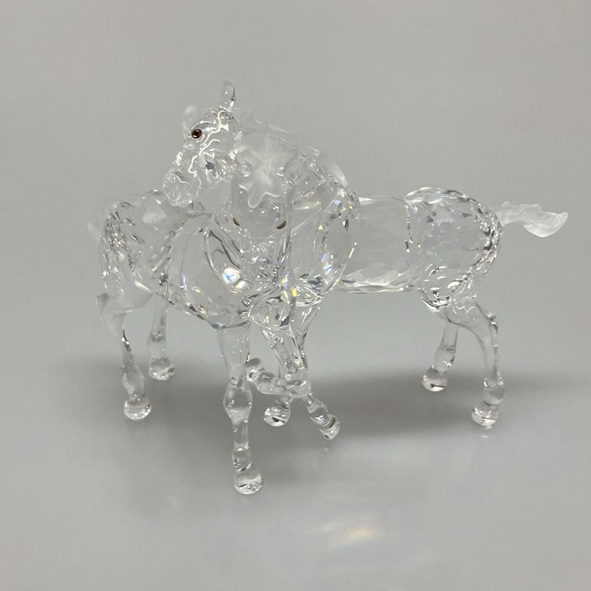 SWAROVSKI スワロフスキー 小物 - A7612NR000003 クリア 置物 2匹の仔馬
