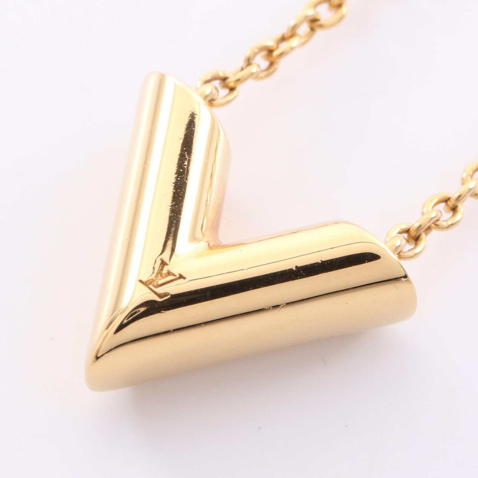 ルイ ヴィトン LOUIS VUITTON ネックレス エセンシャル V M00857 GP ゴールドメッキ ネックレス レディース Used A