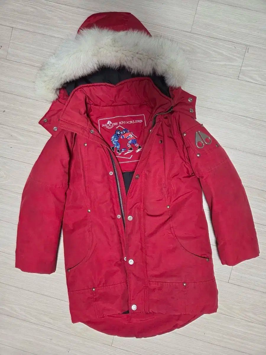 MOOSE KNUCKLES ムースナックルズ キッズ ダウンジャケット ロング丈 S サイズ