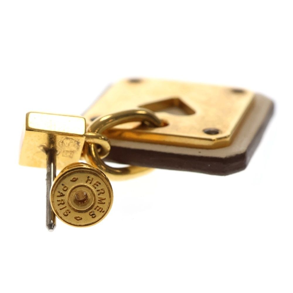 HERMES (エルメス) AS DE COUER アスドゥクール ハートピアス ゴールド  