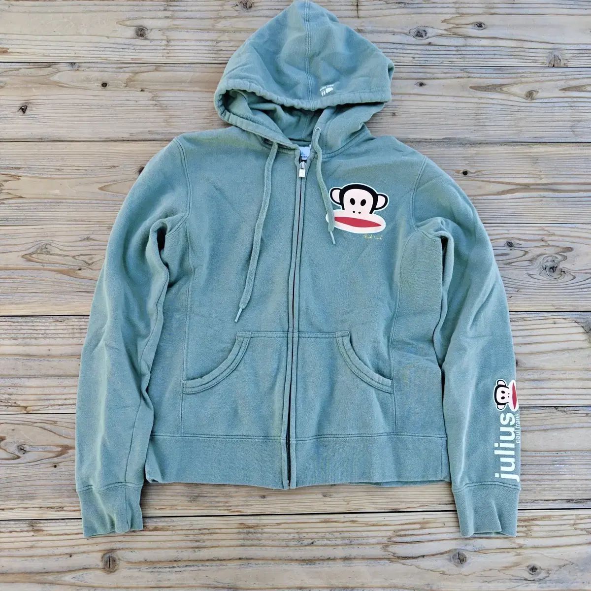 ポールフランク JULIUS TART OPTICAL ジュリアスタートオプティカル フーディー ジップアップ M