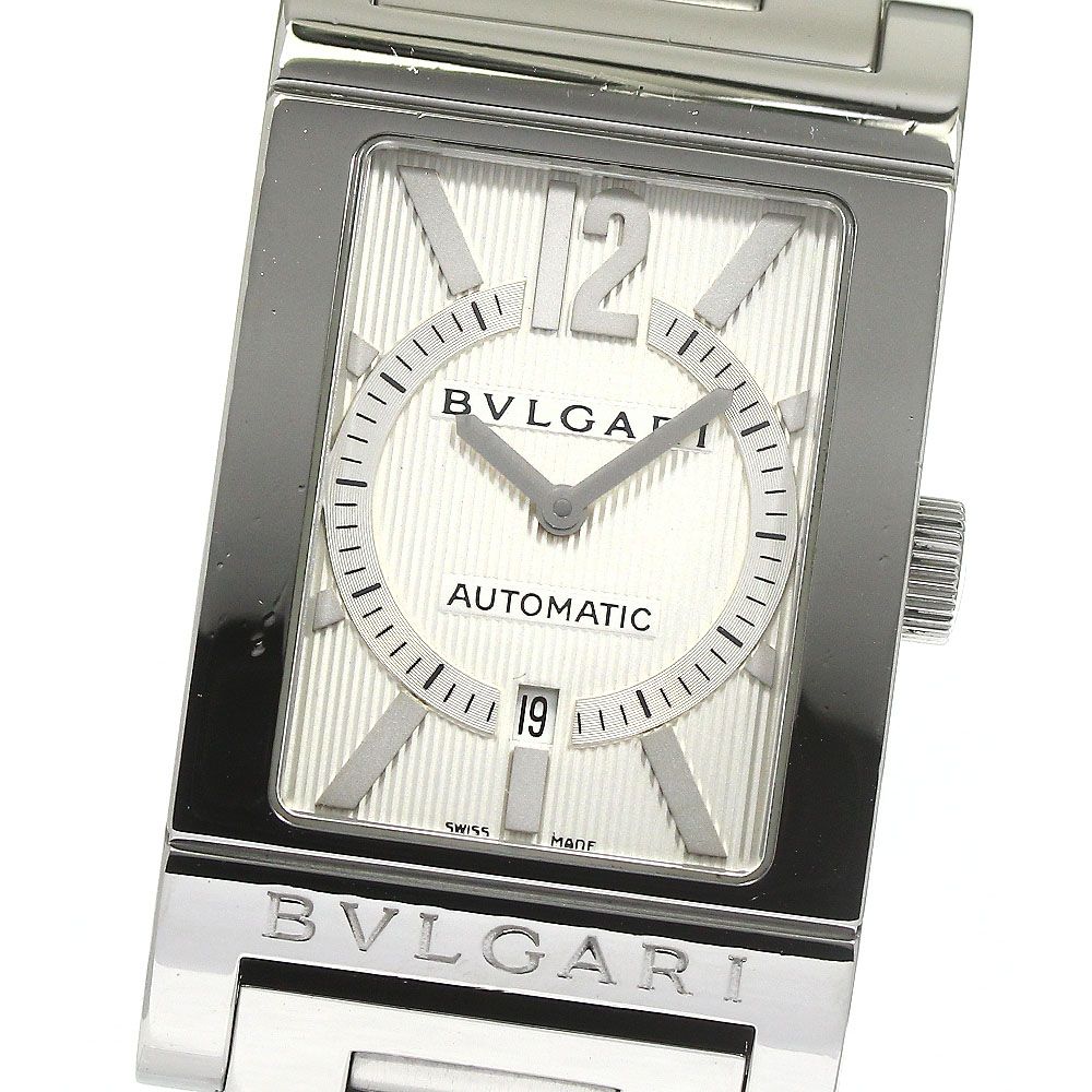 訳ありブルガリ BVLGARI RT45S レッタンゴロ デイト 自動巻き メンズ_769331 - メルカリ