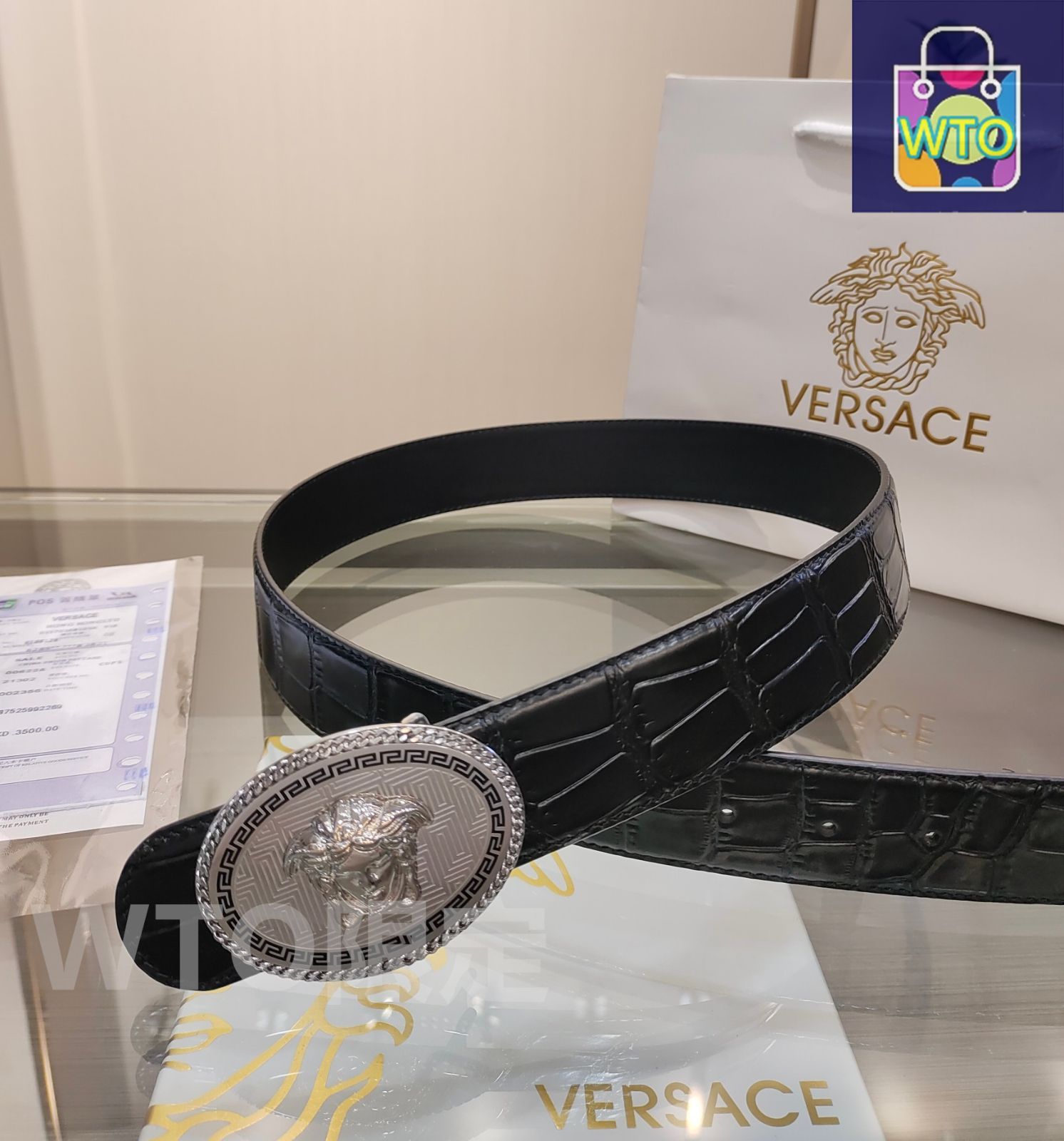 K*A様 ヴェルサーチ　レザーベルト ベルト | ヴェルサーチェ 日本