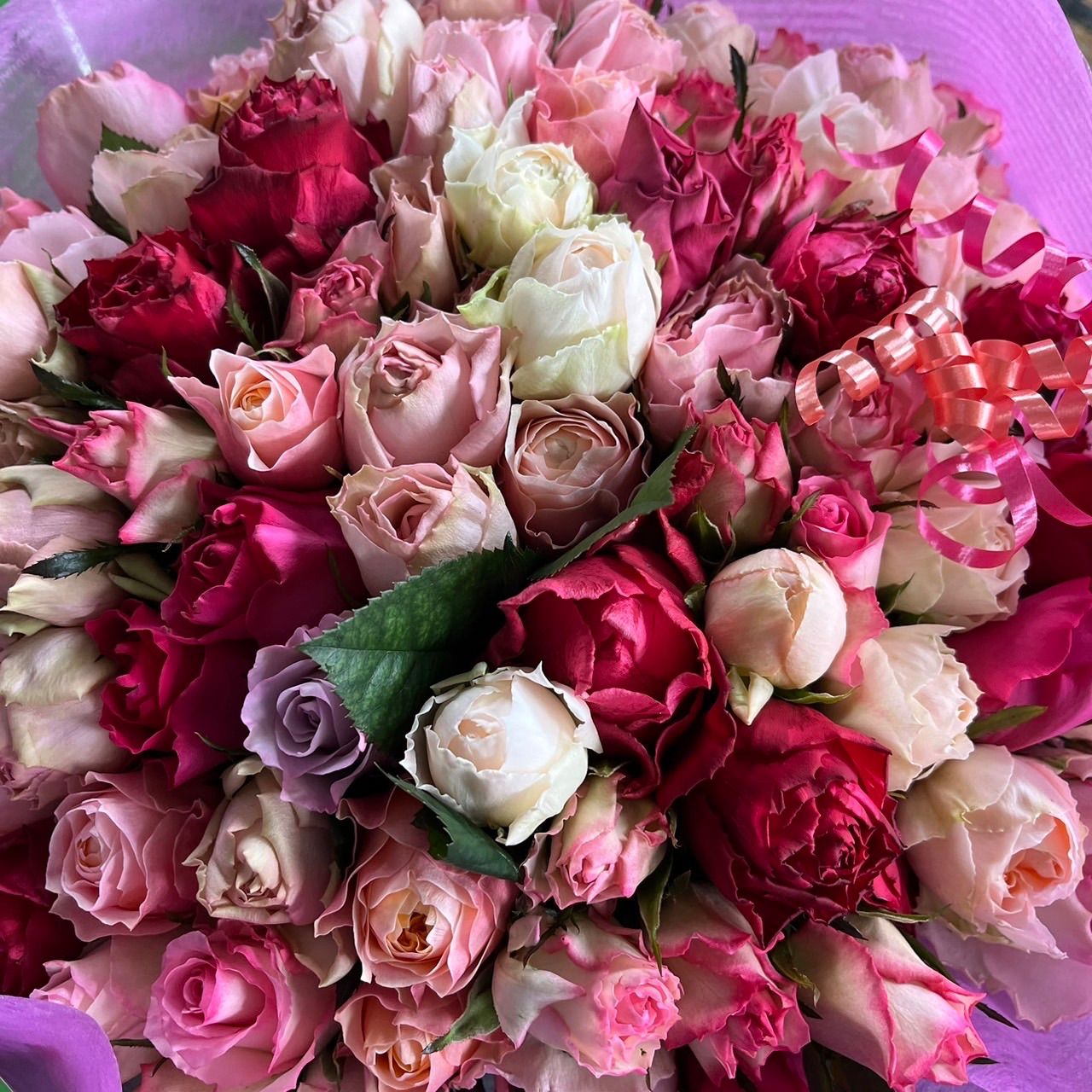＊100本の薔薇の花束＊30㎝