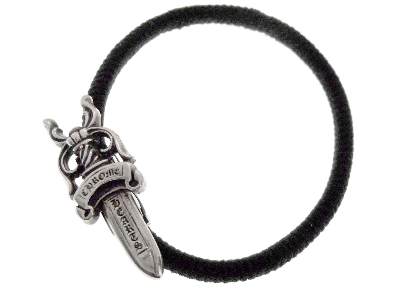 silver925 ダガーチャーム ヘアゴム クロムハーツ ダガー □クロム