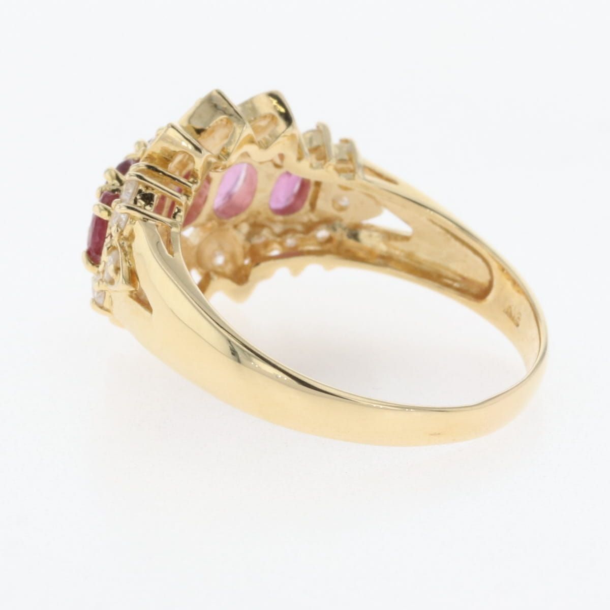 K18PGダイヤモンドリング　13号 さくらダイヤモンド 指輪 鑑定書付き 13号 K18PG ダイヤ 0.156ct