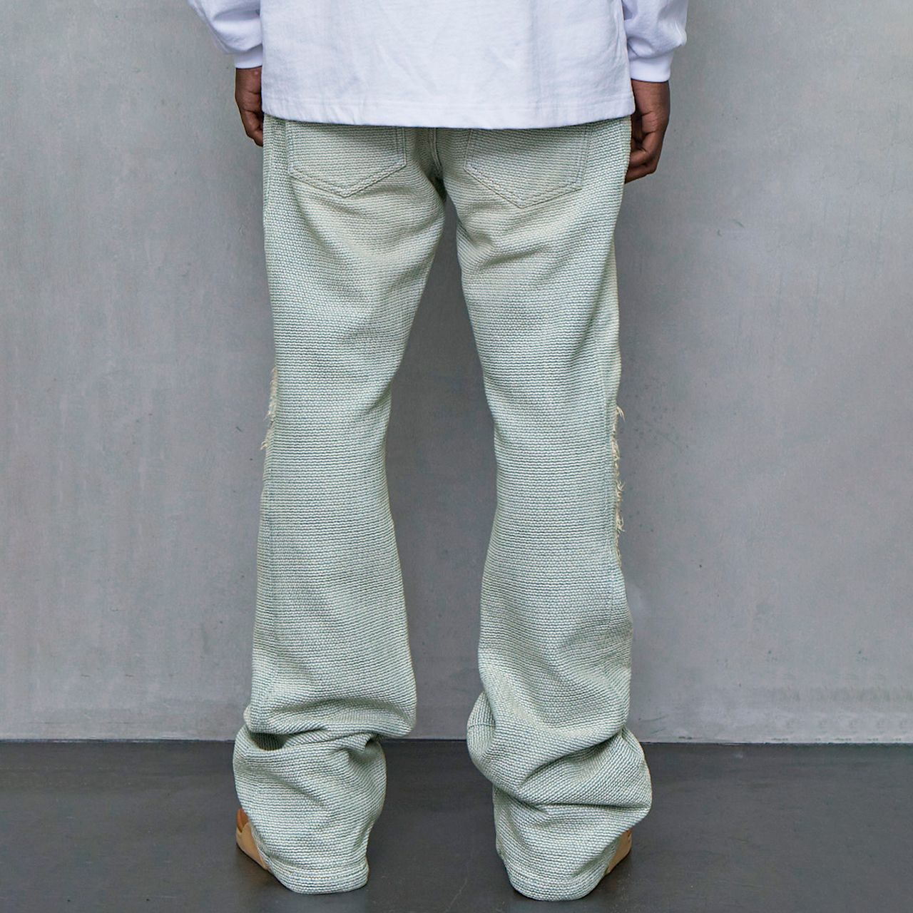 mlvince SASHIKO FLARE JEANS INDIGO