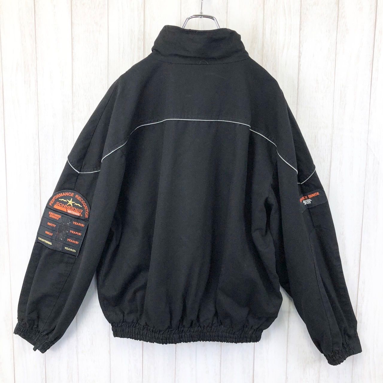 SCHNEIDER シュナイダー USA製 企業ロゴ ワッペン刺繍 ワーク 