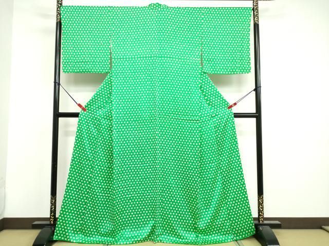 平和屋着物○上質な紬 絞り 鹿の子間道 やまと誂製 正絹 逸品