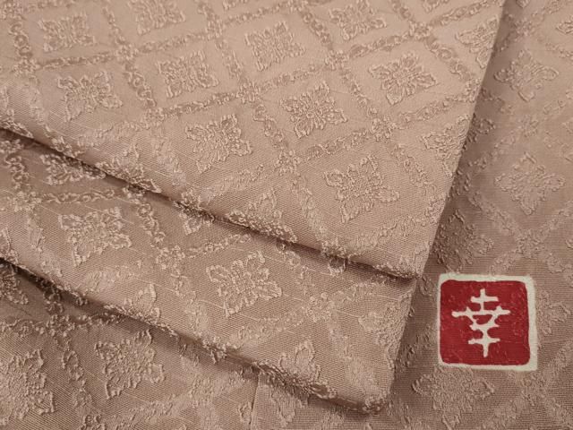 平和屋着物●ファッションデザイナー 花井幸子 色無地 花菱地紋 虹色 正絹 CAAY5128ut