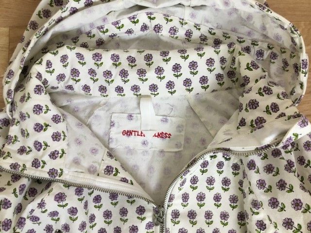 【新品・未使用品】GENTLE FULLNES チャームジャケット GENTLE FULLNESS Charm Jacket [ECRU1970s Print] - Fresh