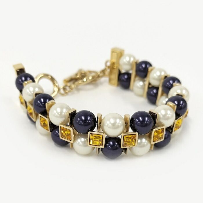 LOUIS VUITTON ブレスレット ブラスレクライミーアリヴァーPM メッキ フェイクパール マルチ M67010