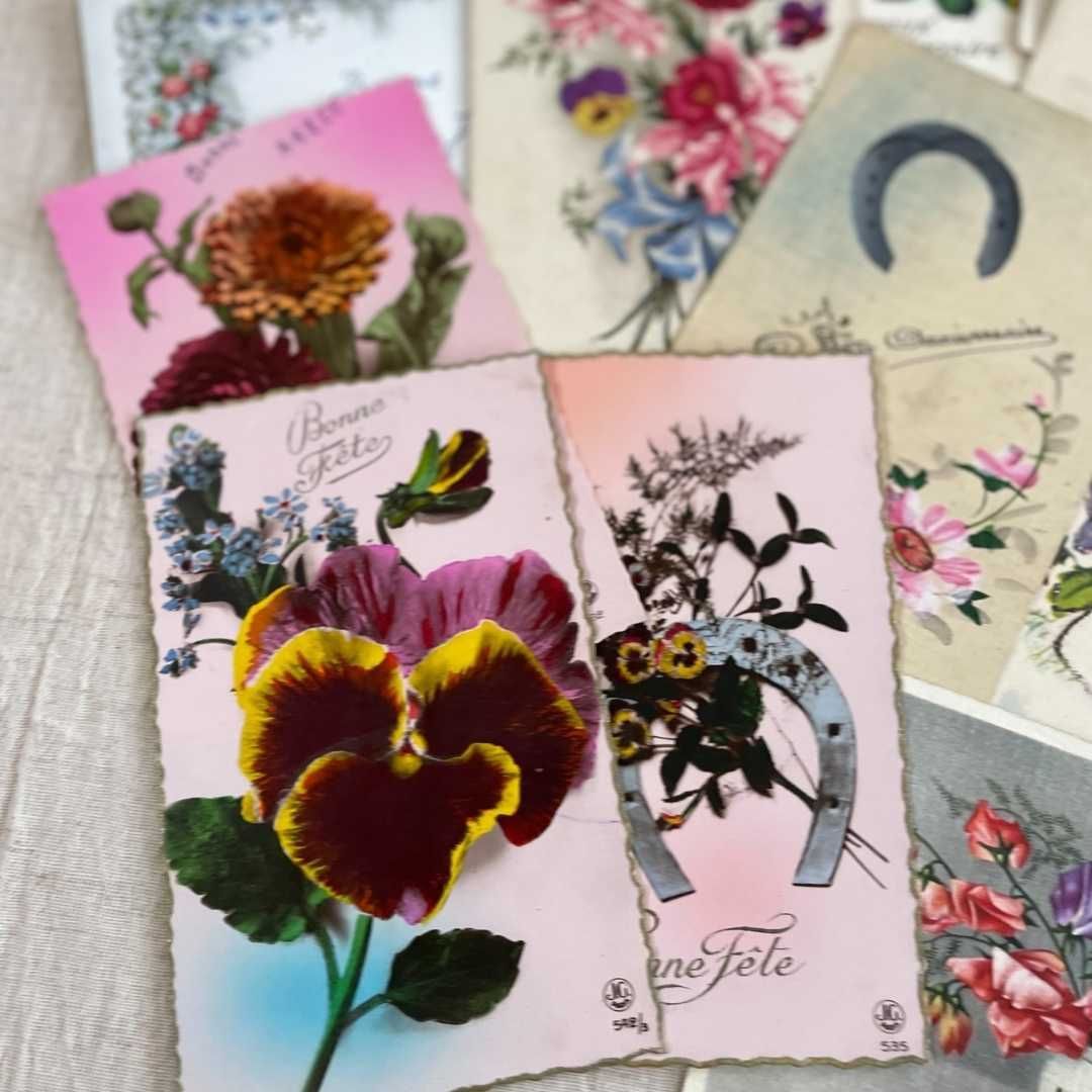 アンティーク花フルーツリトグラフ紙ものまとめ売りジャンク