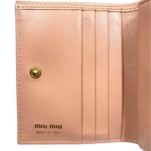 MIU MIU ミュウミュウ 財布 二つ折り財布 折り財布 コンパクト ...