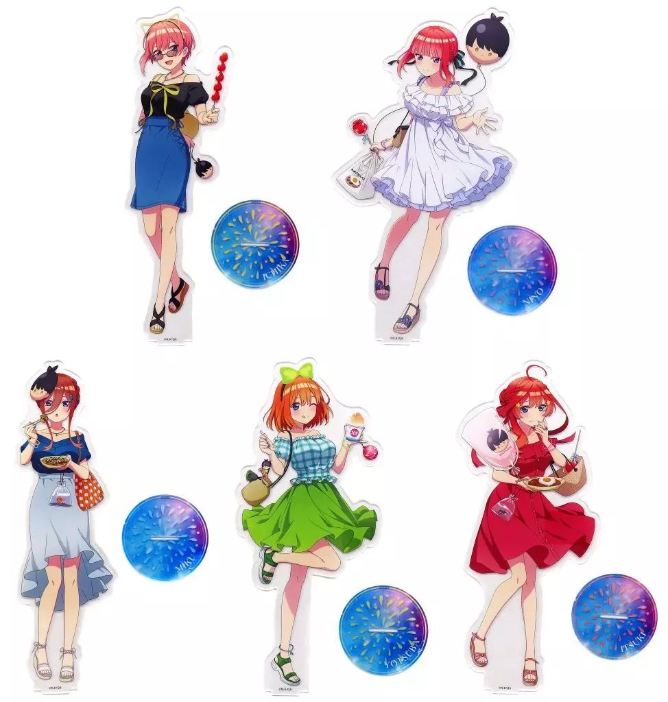 ひこくじ 五等分の花嫁 BIGクリアスタンド コンプ まとめ売り 五等分の花嫁 × ひこくじ 1月7日より仮装舞踏会の描き下ろしくじ