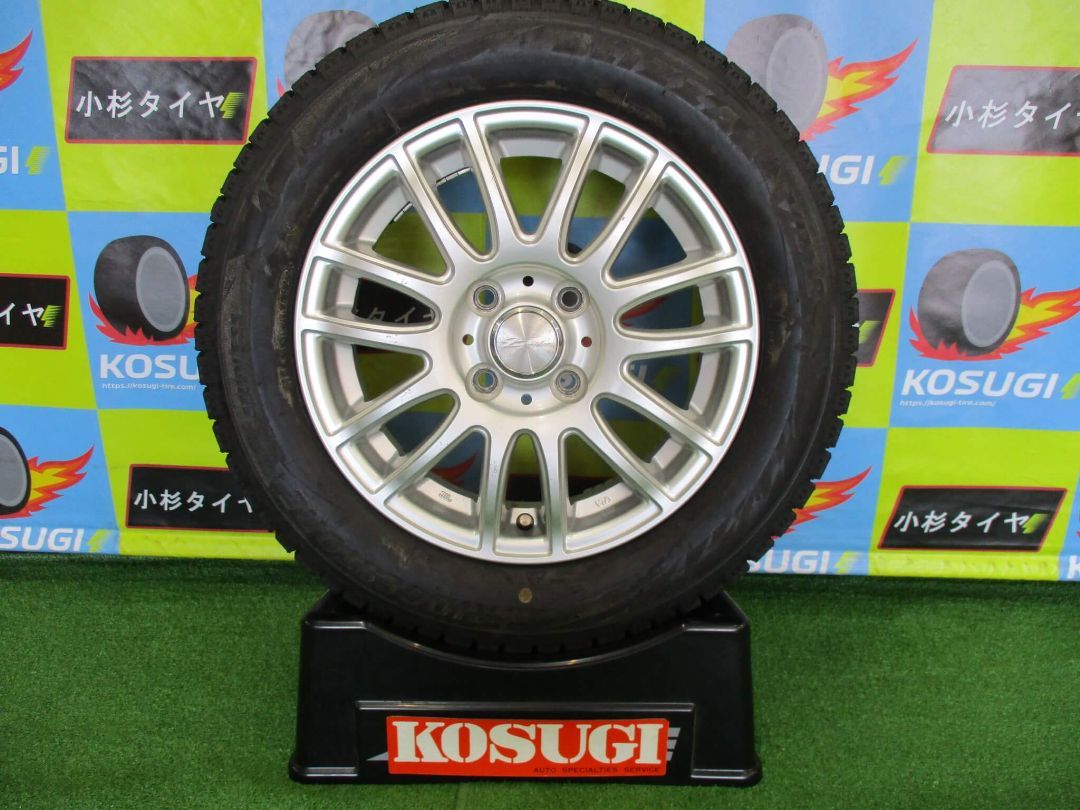 165|65R14 ブリザック VRX2 4.5J-14 4H100 45 Eスピード ハスラー デリカミニ など スタッドレスセット 4本 Y31 大和店