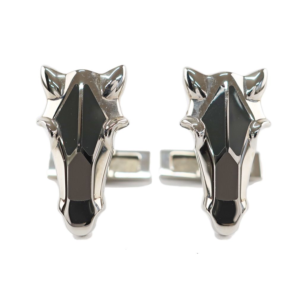 天白 HERMES エルメス デストリエ カフス 馬 カフスボタン メタルカフリンクス メタル アクセサリー 紳士 メンズ 小物 ファッション その他