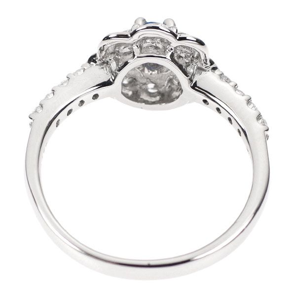 希少 Pt950 アウイナイト ダイヤモンド リング 0.146ct D0.657ct