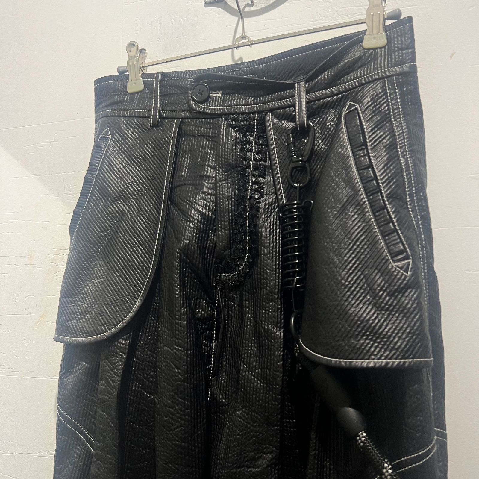 nutemperor WIDE PU LEATHER PANTS (BLACK)（NUTEMPEROR】WIDE