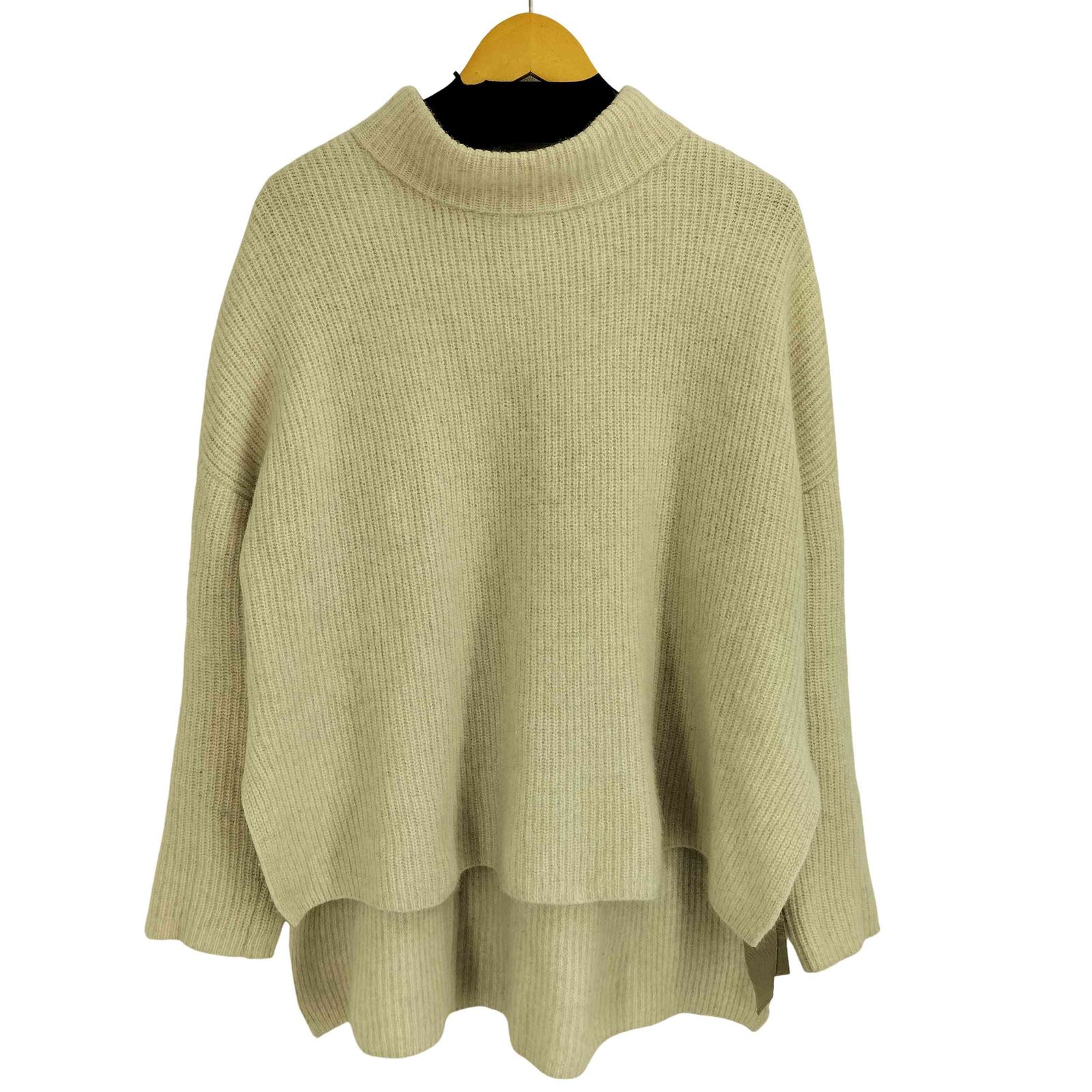 新品60%OFF★LANVINランバンオンブルー★リボンウールニットジャケット ランバンオンブルー LANVIN en Bleu ウール フォックスファー