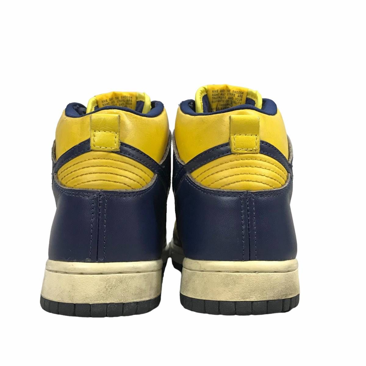 NIKE DUNK HIGH LE NAVY/VARSITY MAIZE MICHIGAN ナイキ ダンク ハイ ネイビー イエロー ミシガン  630335-471 サイズ24.5cm - メルカリ