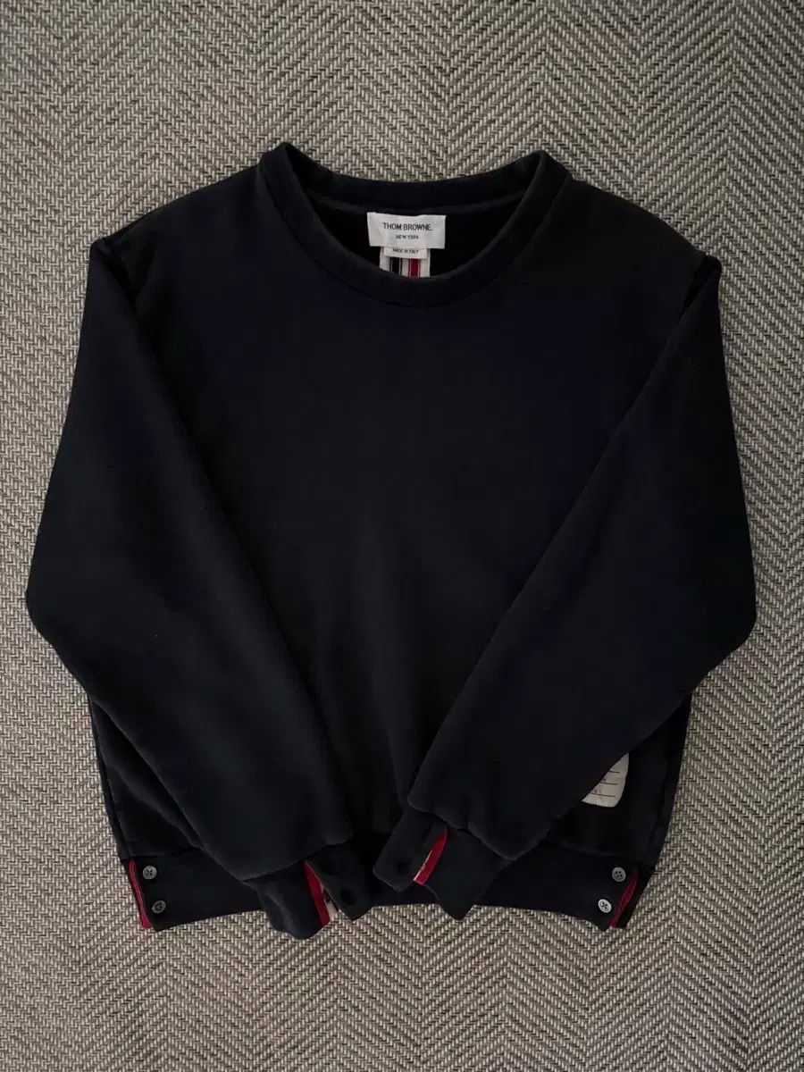 A グレード| 23ss Thom Browne トム ブラウン 白 3本線 ネイビー パーカー 2
