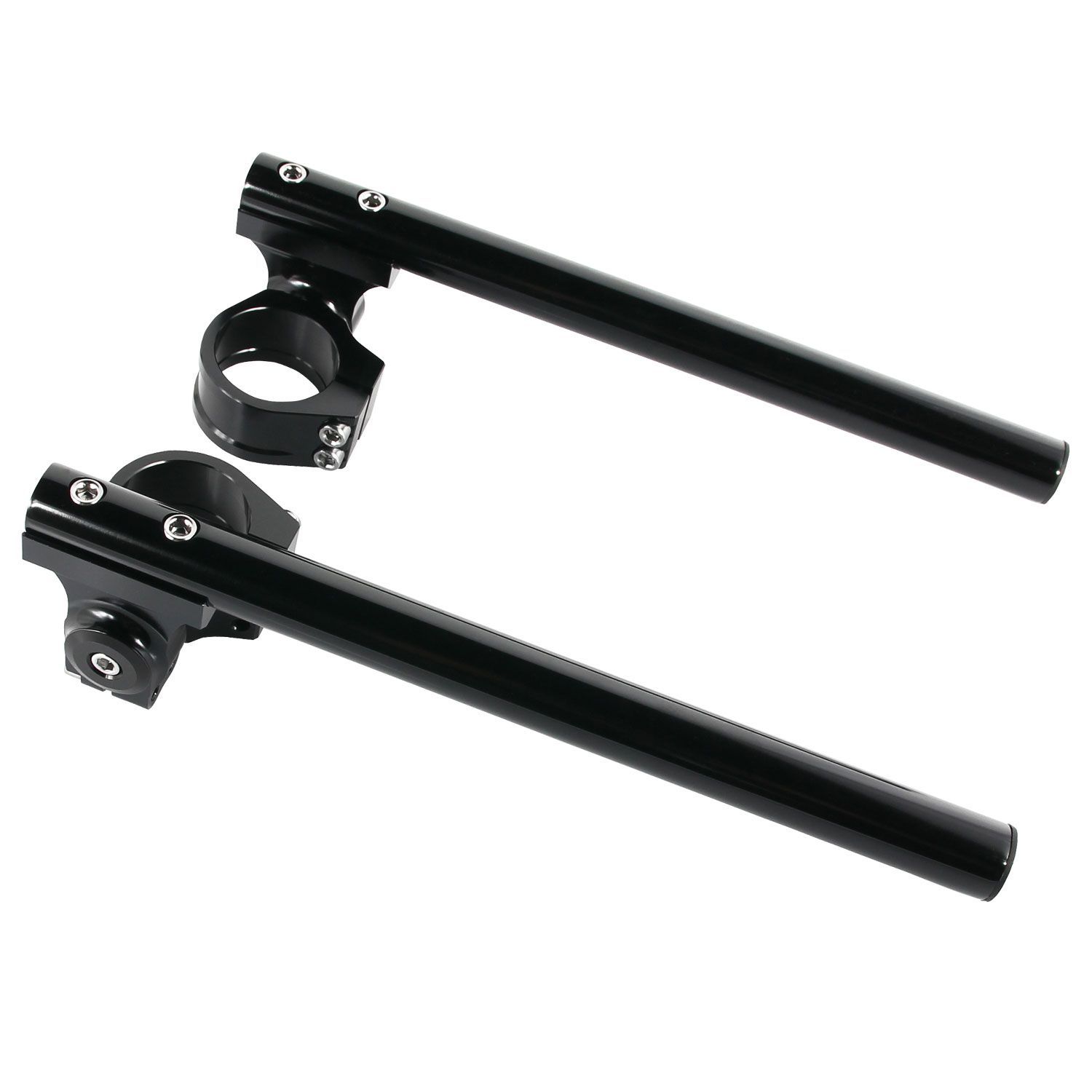 汎用 セパレートハンドル 50mm 50パイ セパハン キット ブラック 黒 角度調整付 HIGHタイプ 22.2mm アルミ削り出し バイク オートバイ ハンドル 交換 カスタム 50φ アルミ ホンダ ヤマハ スズキ カワサキ アプリリア ドゥカティ