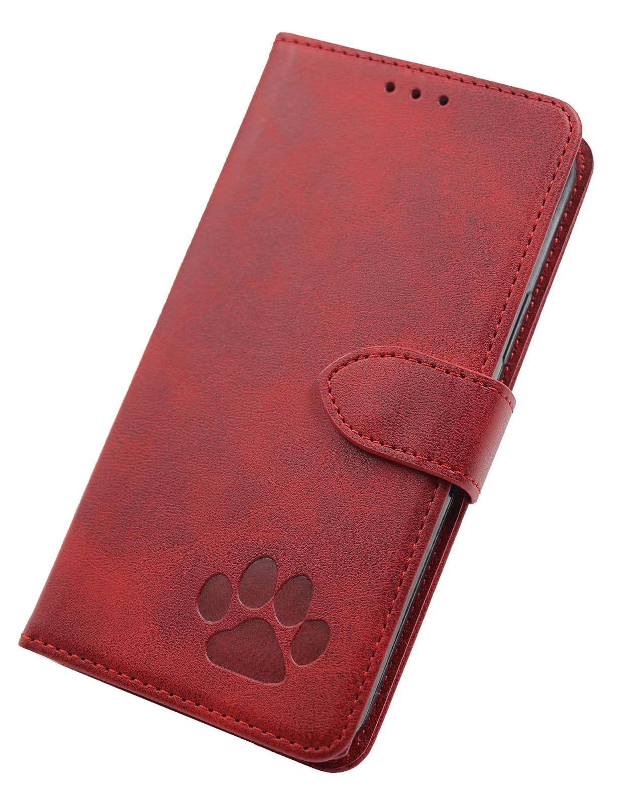 Topstache レザー携帯電話ホルスター ベルトクリップループ付き、磁気クロージャー付きレザーベルトケース、iPhone用携帯電話ケース、Samsung用ベルトフォンポーチ、ベルト用レザーフォンシー