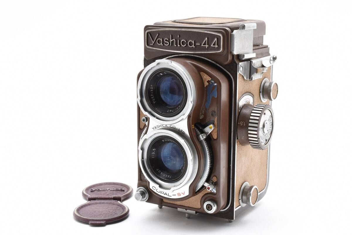 Yashica44 ヤシカ 二眼レフ ☆実用☆ ヤシカ Yashica-44 ブラウン 二眼レフカメラ ☆ L66
