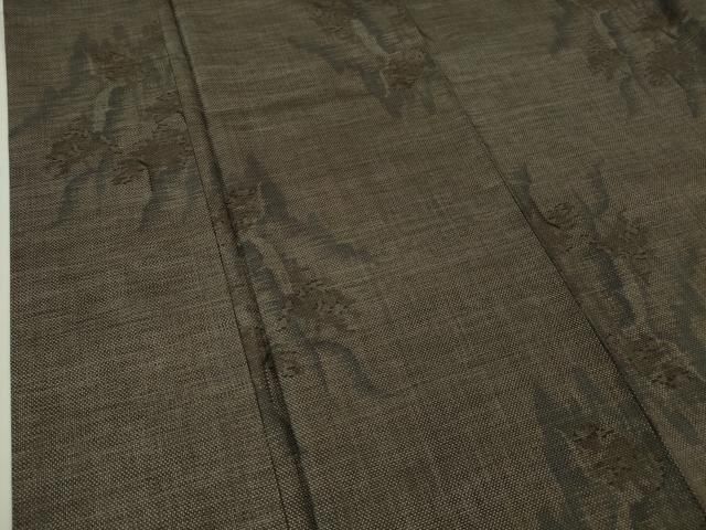 平和屋本店□極上 本場大島紬 9マルキ 泥染 岩山花文 逸品 DZAA6429kh5