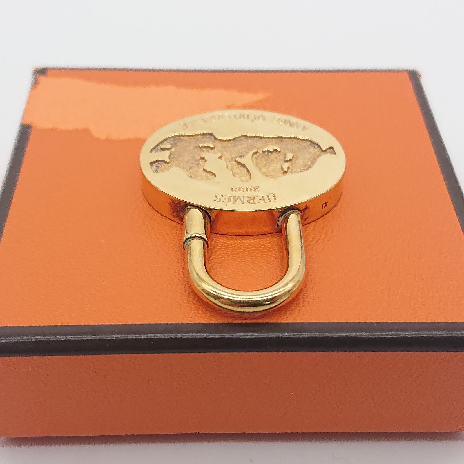 HERMES エルメス カデナ 地中海 2003年限定 ゴールド チャーム HERMES エルメス カデナ パドロック 地中海 2003年限定モデル