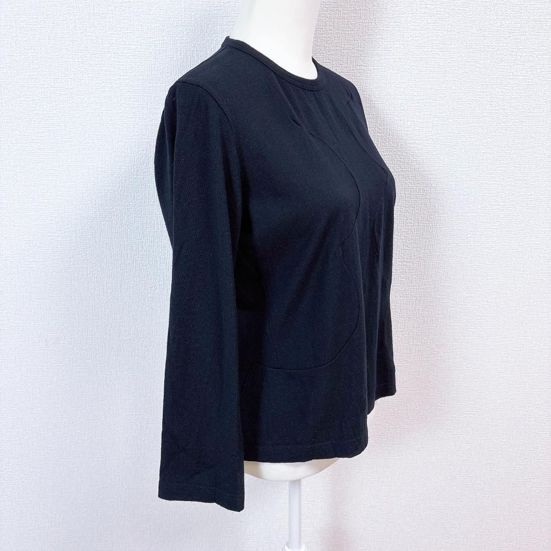 ローブドシャンブル コムデギャルソン アシンメトリーパターン長袖ニット