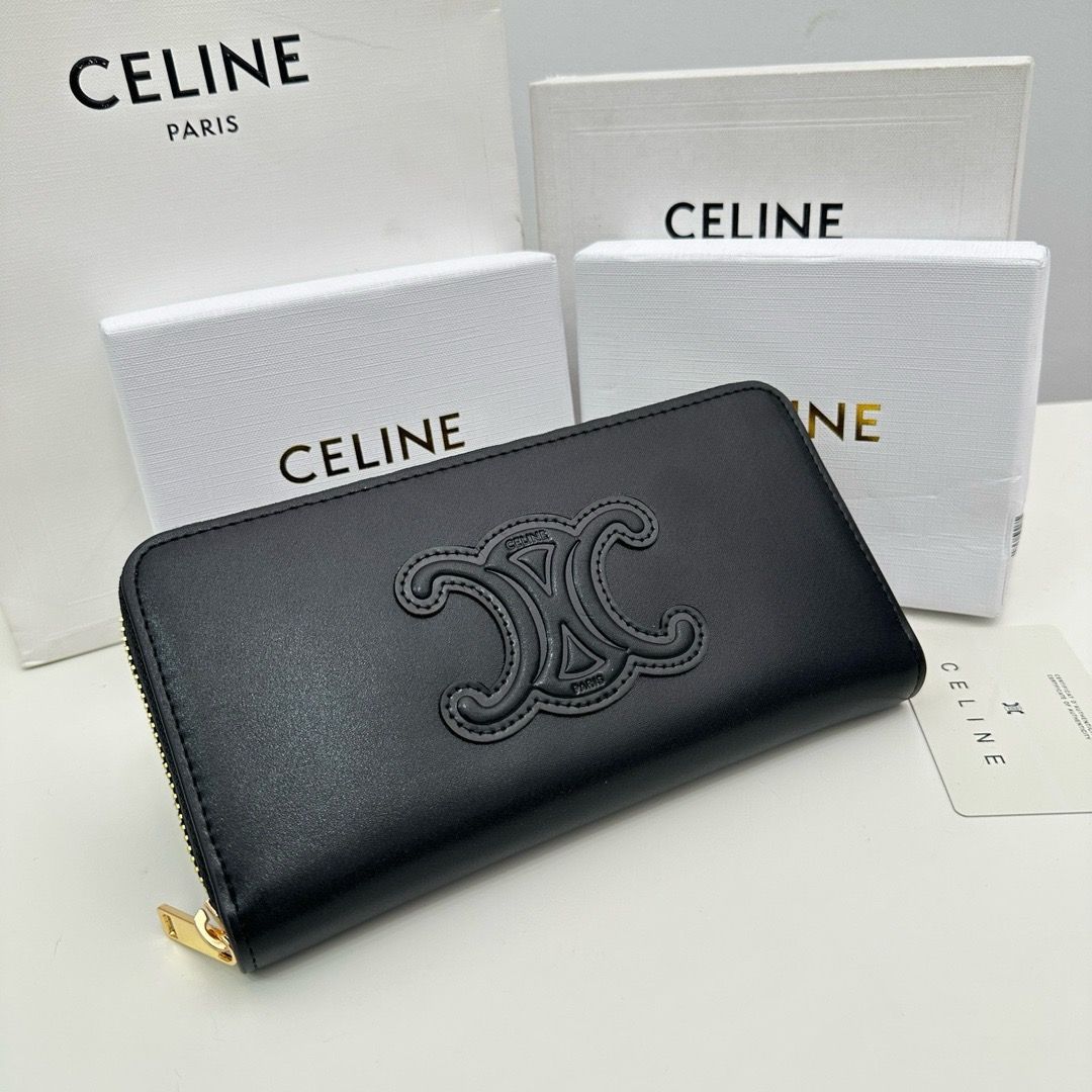 CELINE セリーヌ 財布 レディース 長財布 黒