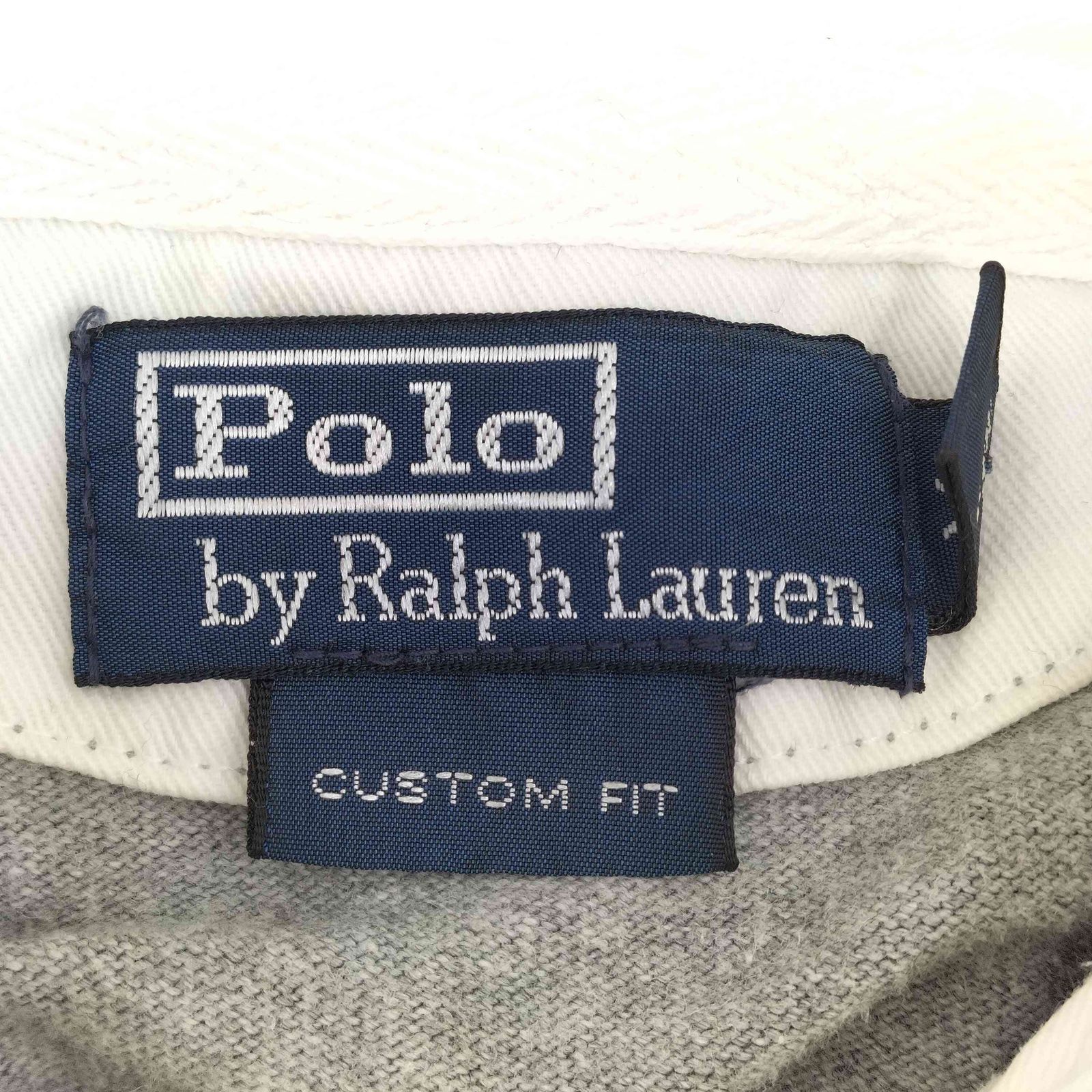 90s ポロバイラルフローレン ラガーシャツ　No.8 メンズXL ボーダー ポロバイラルフローレン Polo by RALPH LAUREN 90s CUSTOM FIT