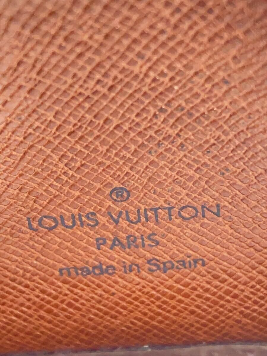 LOUIS VUITTON ポルト・2カルト・ヴェルティカル_モノグラム・キャンバス_BRW PVC ブラウン 角擦れ・内部フィル