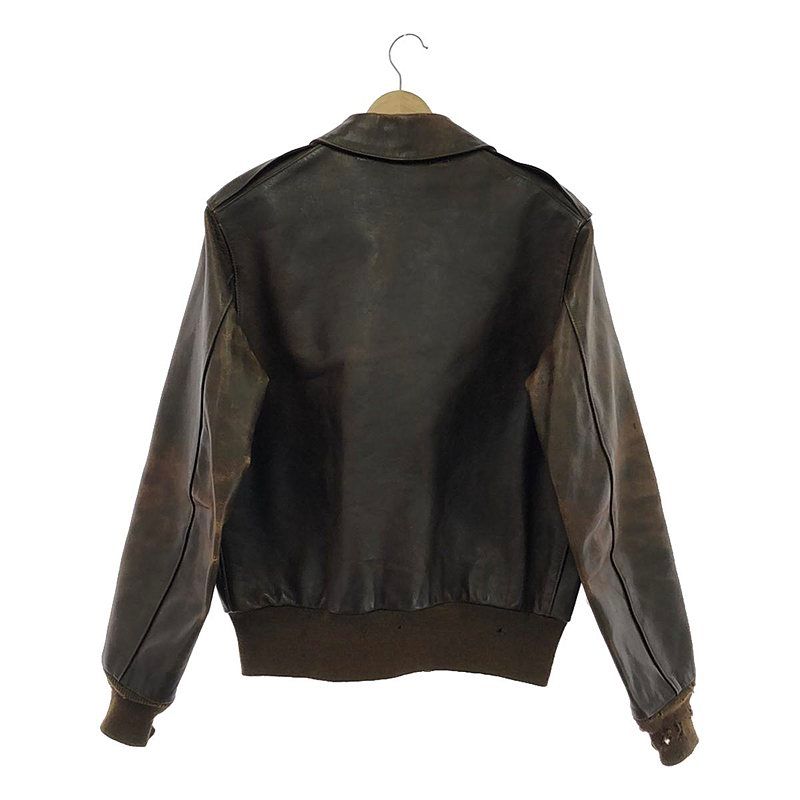 リアルマッコイズ　A-2 フライトジャケット　ROUGH WEAR ザ リアルマッコイズ A-2 フライトジャケット TYPE A-2 CANYON RED