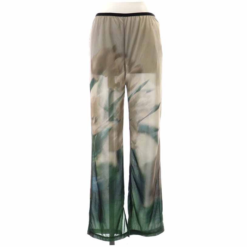 【8/5まで出品】アメリSHEER FLOWERBASE PRINT PANTS Ameri（アメリ）の「SHEER FLOWERBASE PRINT PANTS（その他