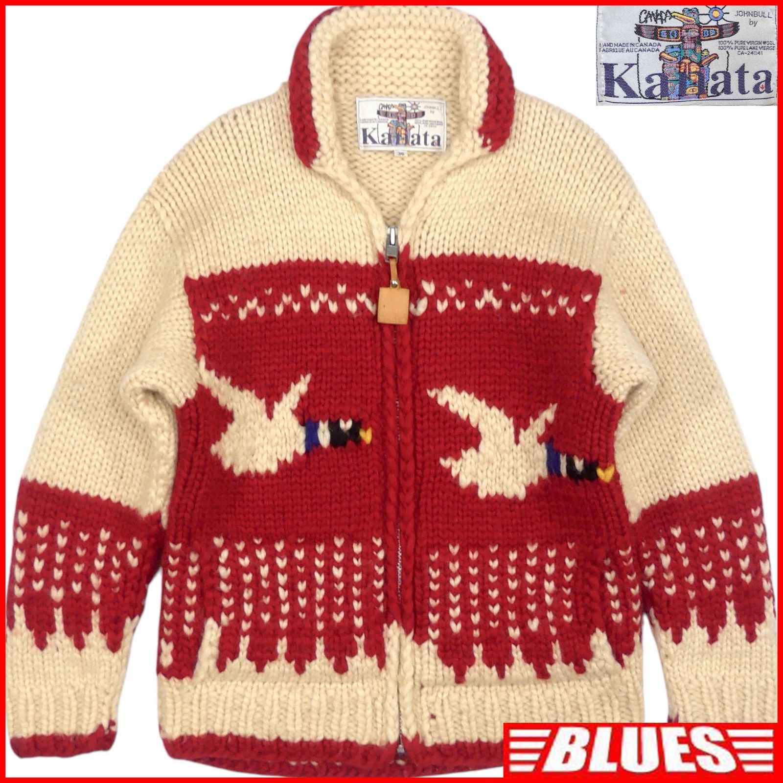 【美品】KANATA カナタ ジョンブル別注 カウチンニット 36 美品】KANATA カナタ ジョンブル別注 カウチンニット 36 トップス