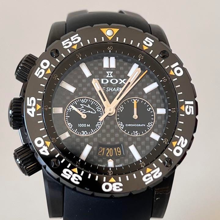 【極美品】エドックス　クラス1 アイシャーク　1000本限定　箱付　10301 エドックス クラスワン アイスシャーク 1,000本限定 クロノ
