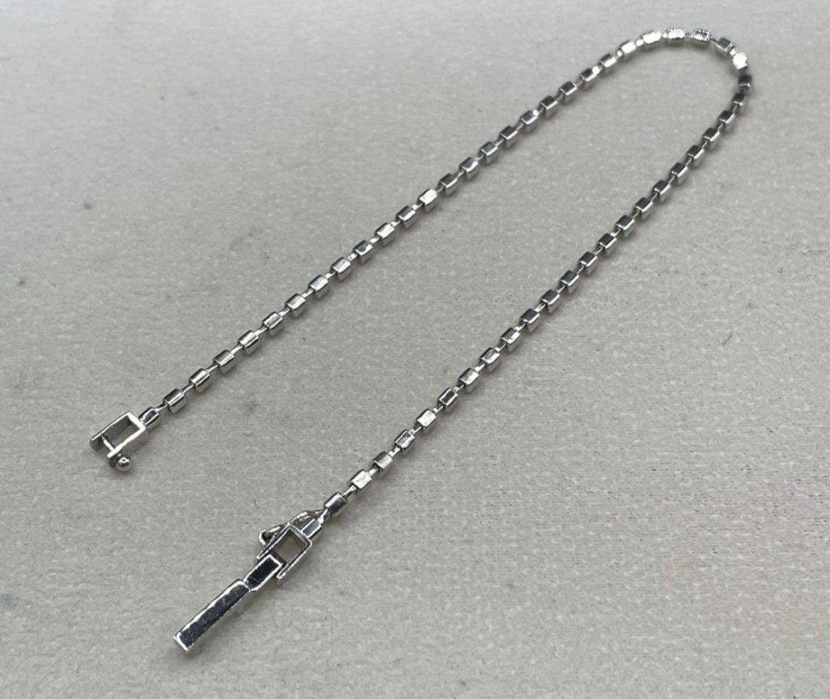 JJ164☆高級 TASAKI ダイヤモンド1ct pt ラインブレスレット鑑付