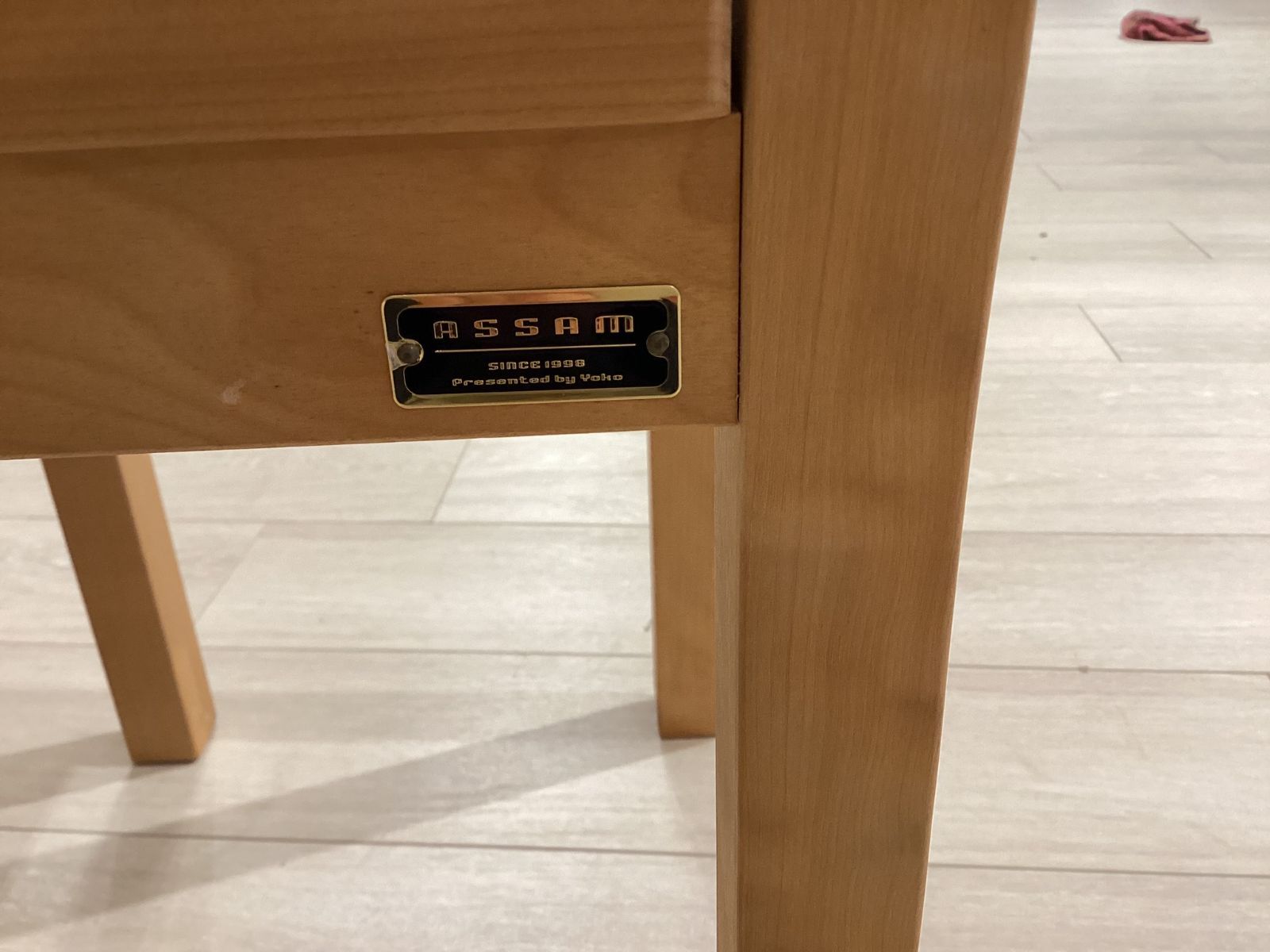 CHARDONNAY(シャルドネ) 自然素材の家具 半三面ドレッサー アッサム 