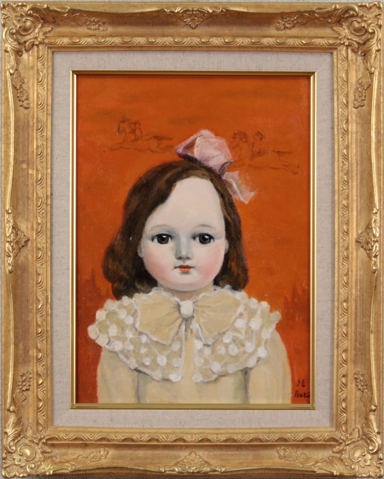 青木淳子『人形』油彩画【真作保証】 絵画 青木淳子『人形』油彩画【真作保証】 絵画 - メルカリ