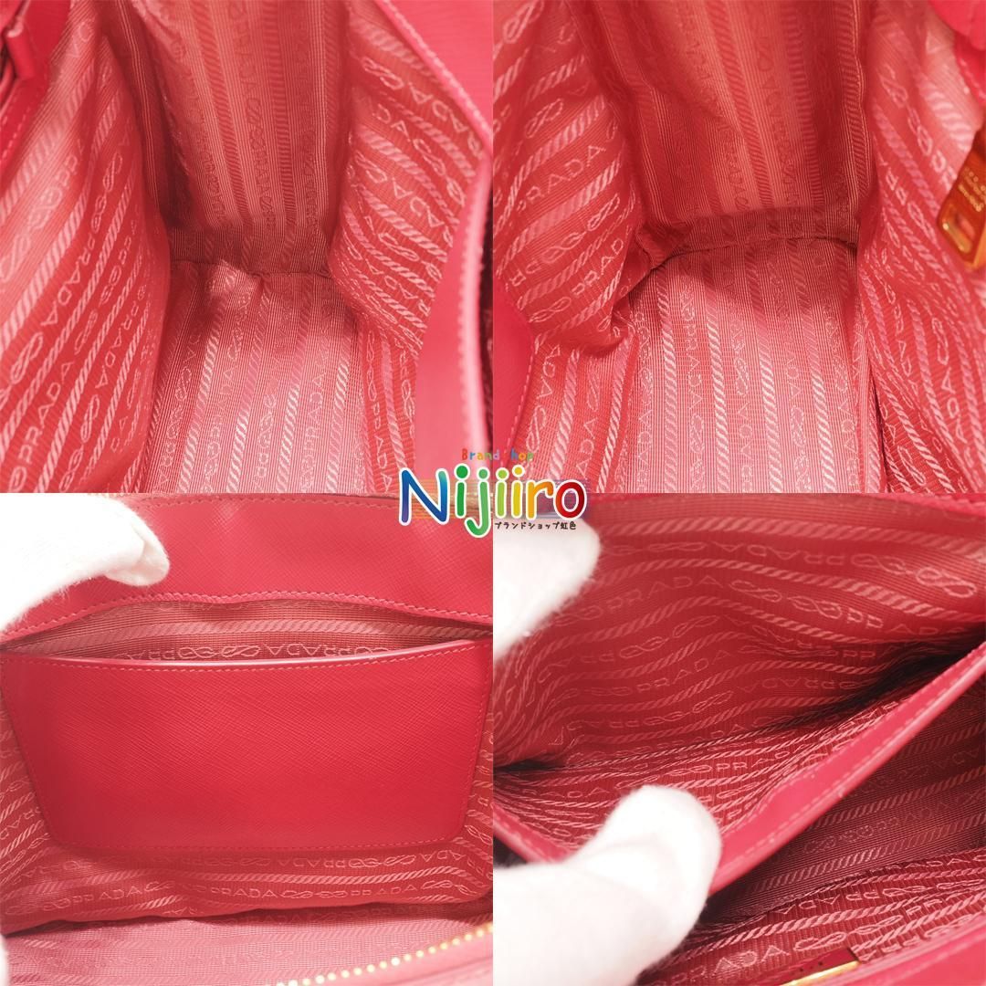 極美品】プラダ サフィアーノ ヴェルニック ハンドバッグ