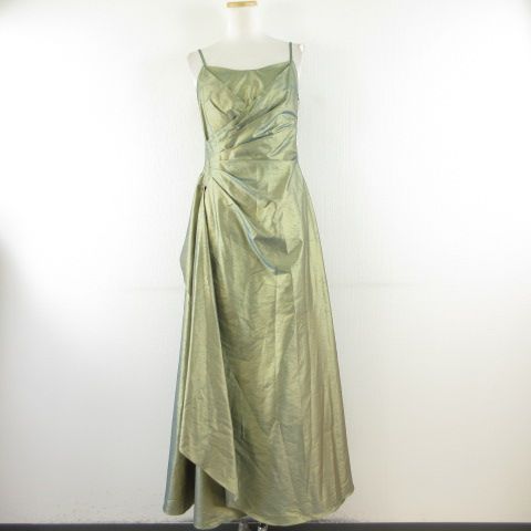 ジュネビビアン GENETVIVIEN キャミワンピース ドレス ロング 緑 9