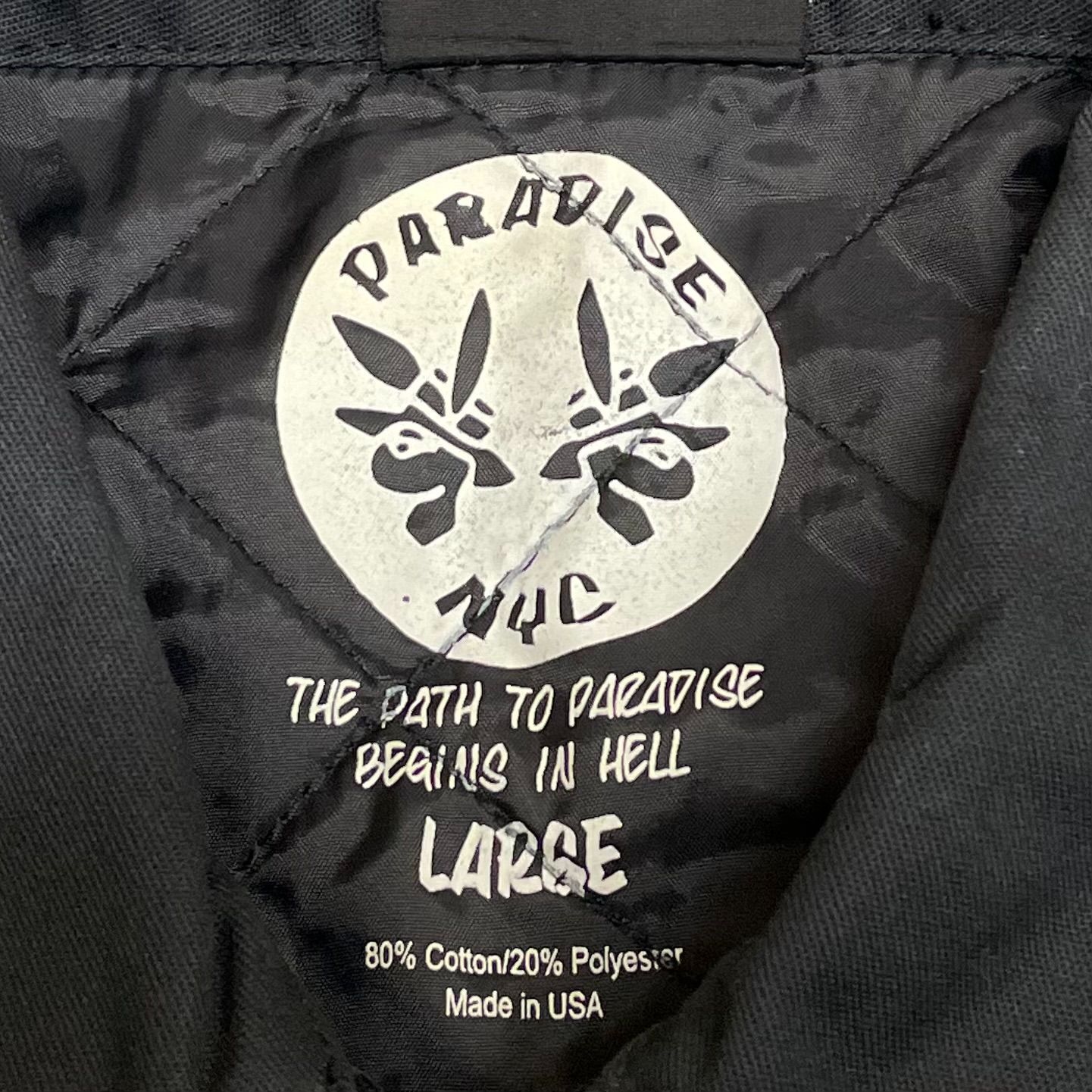 PARADISE NYC PARTY PEOPLE DICKIES コラボ ロゴ刺繍 ワークジャケット 