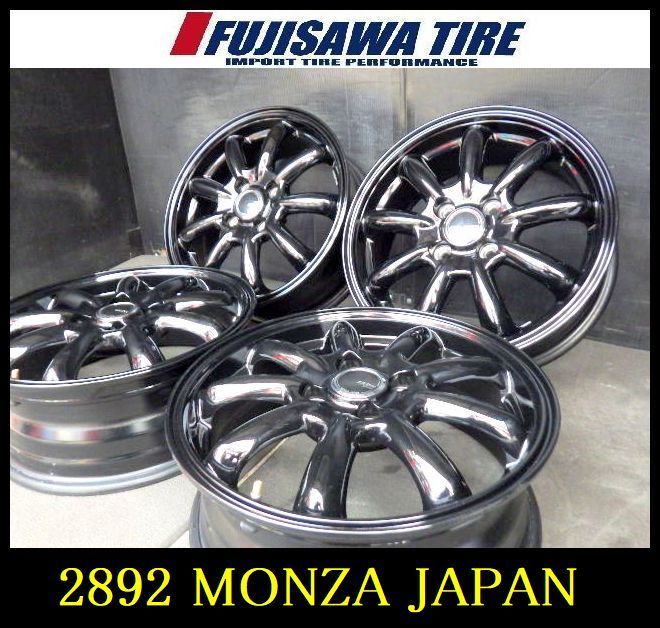 2892 B▲ ▲MONZA JAPAN ZACK JP-209 ホイール▲15x5.5J 4穴 PCD100 43▲4本