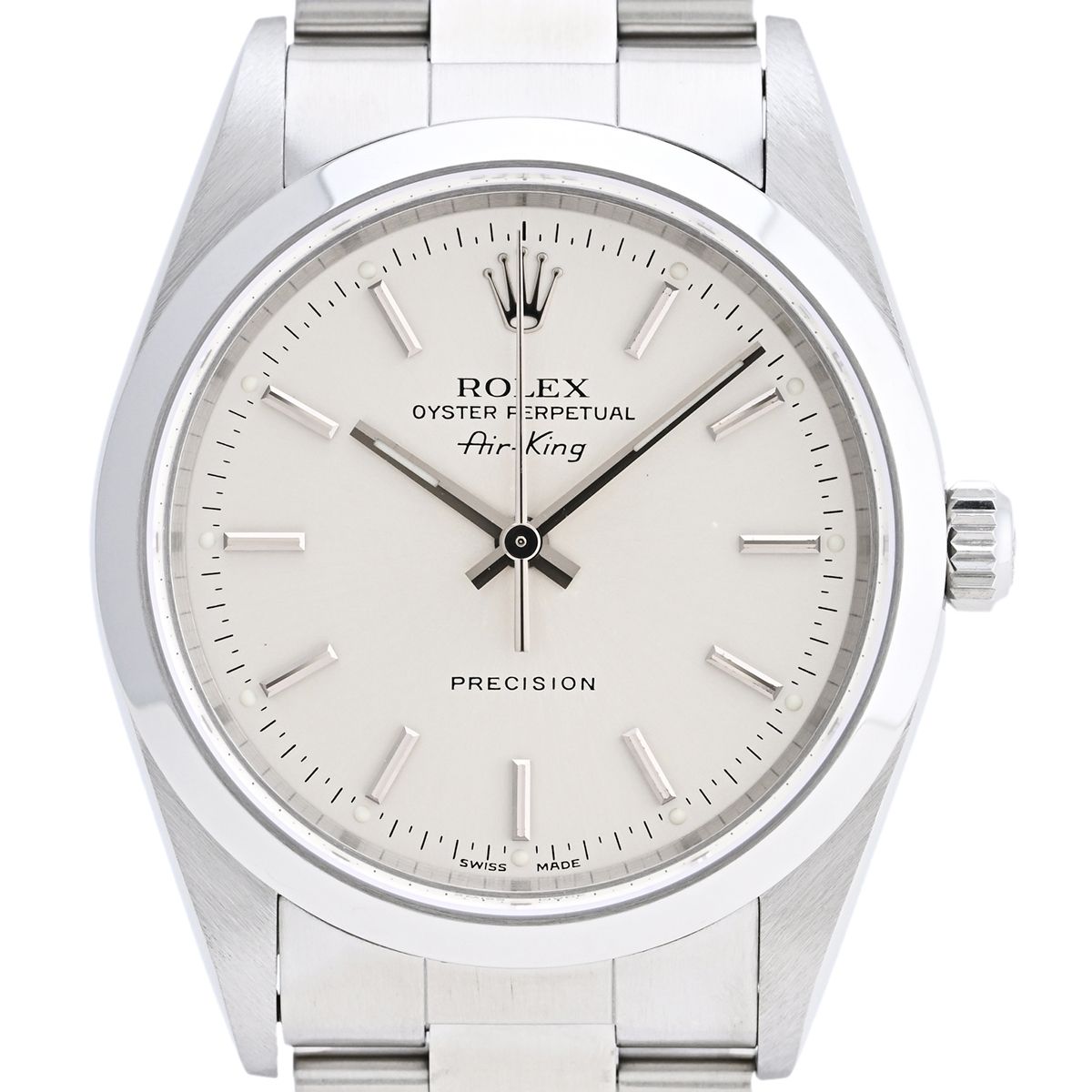 ロレックス ROLEX エアキング 14000M 腕時計 SS 自動巻き シルバー ボーイズ 【中古】 - メルカリ