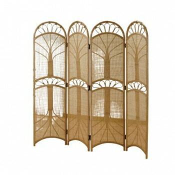 今枝商店 Romantic Rattan 籐スクリーン 4連 4パネル B424