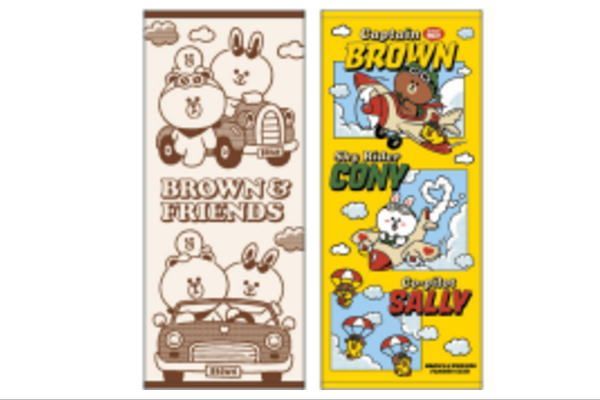 マル 【送料無料】 【LINE FRIENDS】【ラインフレンズ】フェイスタオル